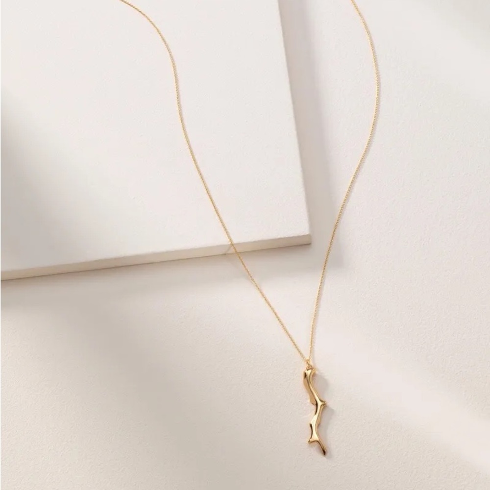 Stella $ Dot Chase Coral Pendant